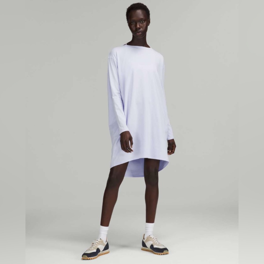 [Like New] Lululemon Back in Action Long Sleeve Dress | Size 4 |
Pastel Blue